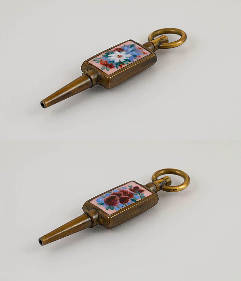 Taschenuhr Email Gold