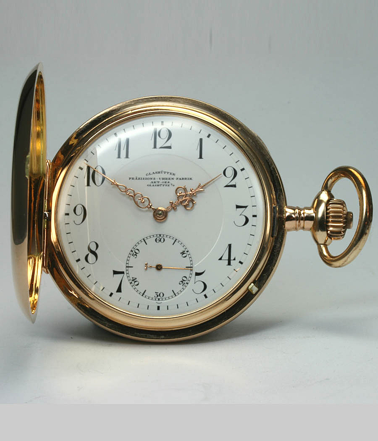 GLASHÜTTER PRÄZISIONS-UHRENFABRIK Taschenuhr