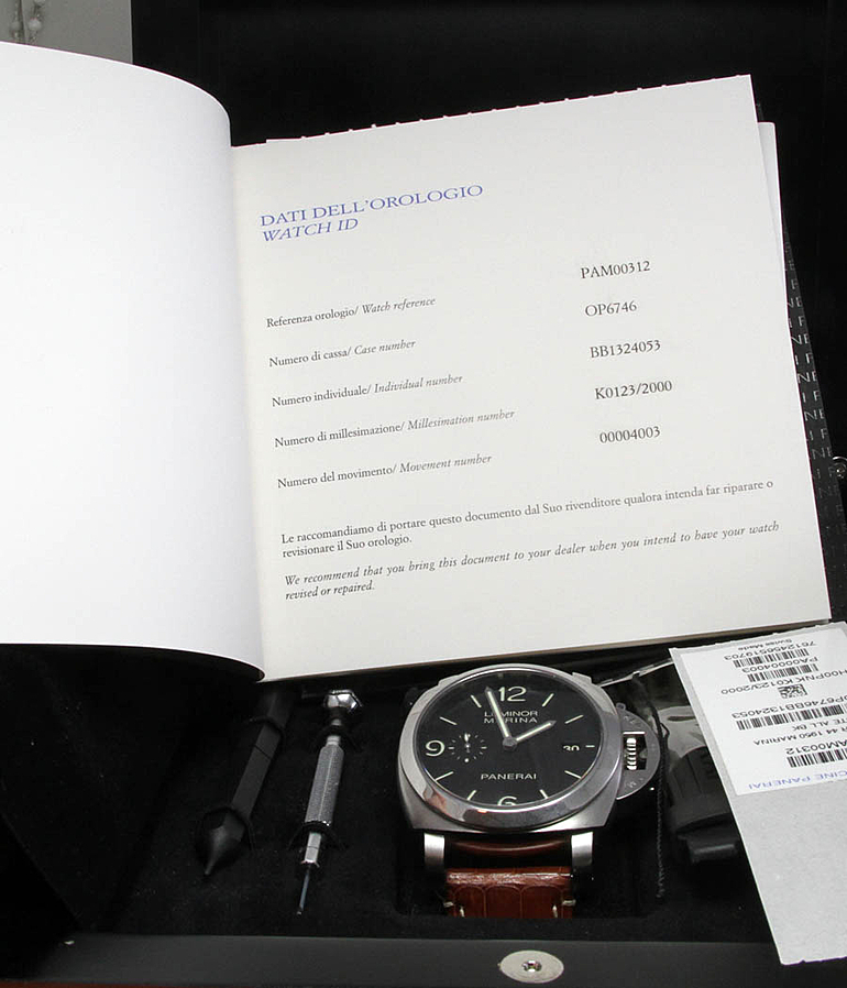 PANERAI Luminor Ref. PAM 312
